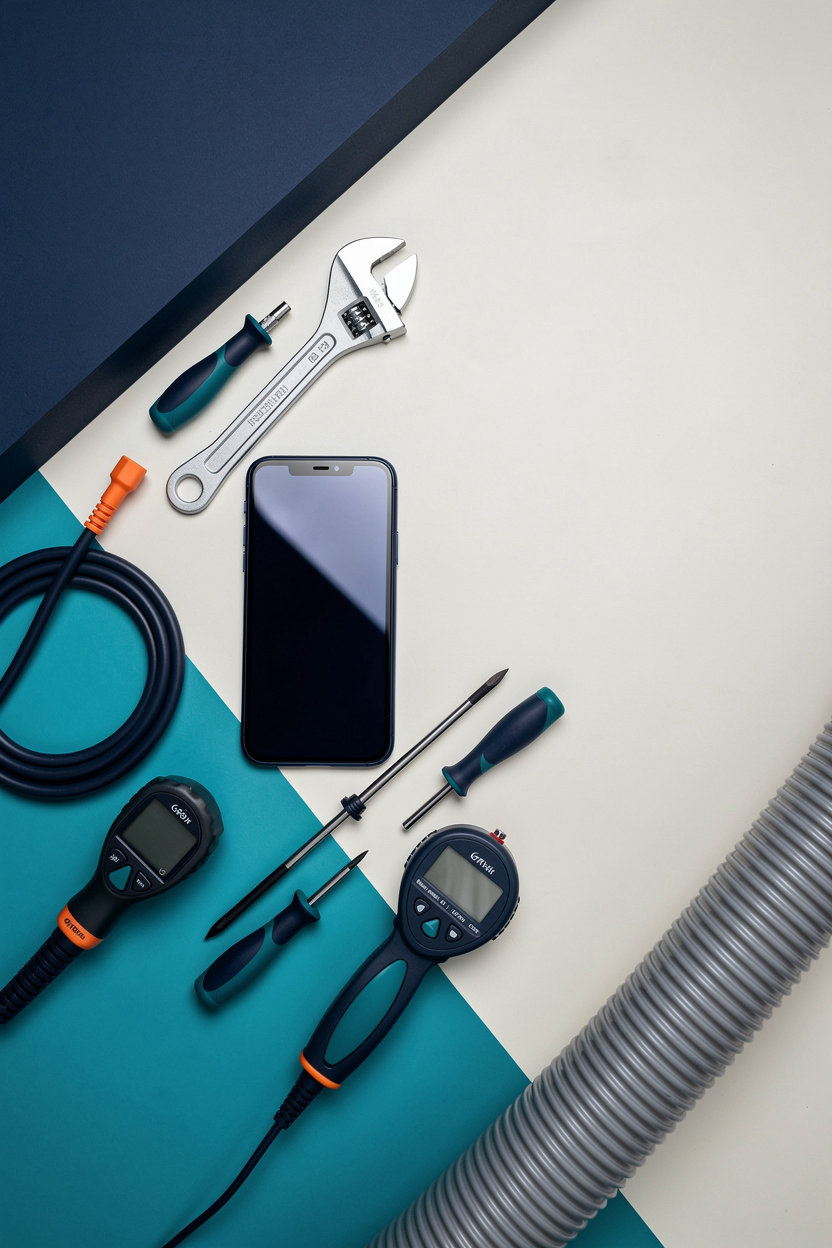 Thermo Dynamics Engineering phone and AC service tools for contacting an HVAC company in Doha, Qatar