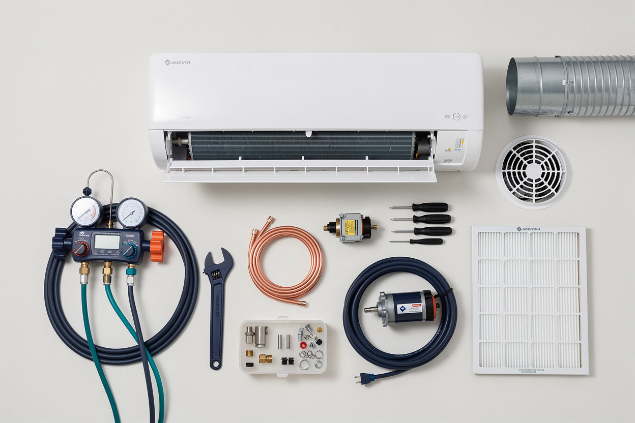 Thermo Dynamics Engineering air conditioning unit and service tools for AC installation, repair, cleaning and maintenance in Doha, Qatar